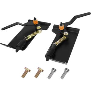 YITAMOTOR Universal Skid Steer Quick Tach Conversion Adapter Bobtach Latch Box Weld On QTK Tractor Front Attachment for Buckets Plows Forks