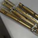 Rustic Curtain Rod, Industrial Curtain Rods for Windows 66 to 120 Inches, Blackout Wrap Around Curtain Rod, for Indoor and Outdoor, Simple Modern Design, 30 to 120 Inches, Gold