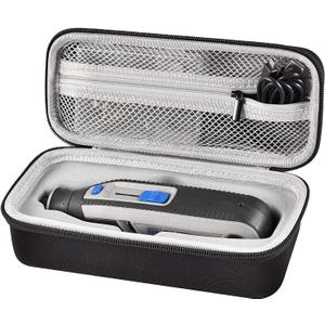 Case Compatible with Dremel Lite 7760 N/10 4V Li-Ion/ PawControl 7760-PET Dog Cordless Rotary Tool Multi-Purpose Kit, Zipper Mesh Pocket Storage Holder for USB Charging Accessory Changes (black)