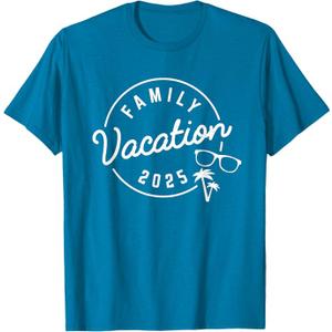 Family Vacation 2025 Funny Trip T-Shirt (Small, Black)