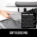 GORILLA GRIP Cat Carrier Travel Bag Up to 15 Lbs, Soft Collapsible Small Dog Carriers, Top and Side Entry Breathable Mesh, Grip Feet on Underside, Cozy Washable Waterproof Pad, Portable Kennel, Gray (17.0"L x 11.0"W x 11.0"H)