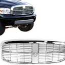 CarPartsDepot Front Grille Grill All Chrome for 2006-2009 DODGE RAM 1500 2500 3500 Pickup Truck Fit CH1200281 55077778AF New