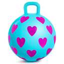 PlayZap Hopper Balls for Kids 3-6, Bouncy Ball with Handle, Inflatable Bouncing Hopper, Garden Hopping Toys Girls Boys Gifts