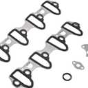 Engine Intake Manifold Gasket Set Compatible with Chevy GMC Cadillac Hummer Saab Vehicle Avalanche Silverado Express Suburban Tahoe Trailblazer, Savana Sierra Yukon Canyon Envoy, Replace#MS98016T