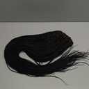 31" Braids Wig 5.5"X11" HD Lace Front Braided Wigs For Black Women Box Braided Wigs Cornrow Braid Wig Premium Synthetic Braided Wigs With Baby Hair For African American Women (#1B)