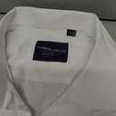 Alimens & Gentle Men's Dress Shirts Long Sleeve Wrinkle-Free Stretch Shirts Solid Formal Button Down Shirt with Pocket (White, S)