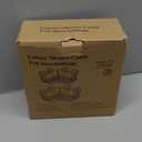 TAILI 2 Pack Corneradaptive Suction Cup Shower Caddy, Stainless Steel Rustproof Corner Shower Shelves, Large Capacity, Removable Suction Cup Bathroom Organizer, DrillFree Wall Mounted Baskets, Black