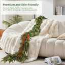 6FT Christmas Cedar Garland Thick & Lush, Real Touch Faux Greenery Christmas Garland for Mantle, Fireplace, Porch, Outdoor & Indoor Holiday Decorations (2 Pcs)