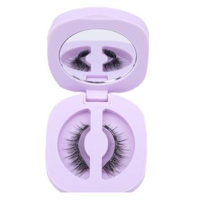 Magnetic Eyelashes with Applicator No Glue Needed Magnet Lashes Natural Look Reusable Magnetc Eyelash Cat Eye Wispy Magneti Eyelashs without Eyeliner 1 Pair
