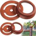 Pushglossy 2 Sets Leather Pitcher Pump Repair Kit Include 2 Pcs 3 1/2 Incehs Lower Valve Leather 2 Pcs 3'' x 2'' Leather Cup Leather Lower Valve Leather Cup Pitcher Pump Well Kit for Spout Hand Press