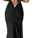 ABYOVRT Women Sexy Backless Dress Bodycon Sleeveless Open Back Maxi Dress Formal Cocktail Wedding Guest, Size S