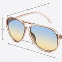 livho Trendy Polarized Aviator Sunglasses Women Men, Retro Sun Glasses for Women Men 2025, Oversized UV Protection Shades