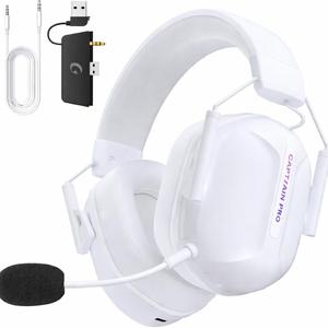 RYR Wireless Gaming Headset Full White