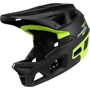 BUCKLOS Full Face Mountain Bike Helmet for Adults, for MTB BMX DH 55-61cm, Large