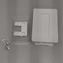 Mom's Choice Gold Awards Winner - EUDEMON 1 Pack Updated Baby Safety Electrical Outlet Cover Box Childproof Plug Cover - More Space for Large Plugs Easy to Install & Use (White)