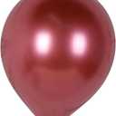 Metal party balloon, used for birthday party decoration and arch decoration wedding birthday graduation carnival Christmas party, 12 inch, quantity Count of 50 (Red)