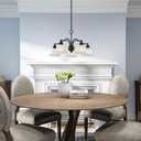 Livex Lighting 1346-91 Essex 5-Light Ceiling Mount, Brushed Nickel, 24"L x 24"W x 12.75"H