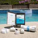 XtremepowerUS Saltwater Pool Chlorine Generator Salt Water Up to 40,000 Gallons Pools Chlorinator Flow Switch 40K Salt Chlorine w/Cleaning Stand