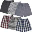 JupiterSecret Men's Woven Boxers Underwear Pack Cotton Boxer Shorts Assorted Colors Size XL