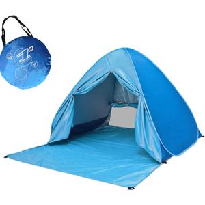 Pop-up Tent and Automatic Instant Portable Cabana Beach, Camping Tent Shade Sun Shelter for Family 2-3 Person Adults Kids Outdoor Activities Camping Fishing Hiking Picnic Touring