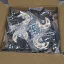 4 Inch Caster Wheels, Casters Set of 4, ASHGOOB Casters with Brake Heavy Duty 1400 Lbs, Industrial Locking Swivel Top Plate Castor Wheels for Workbench/Furniture/Cart.AB Switch, Double Pedal Brake