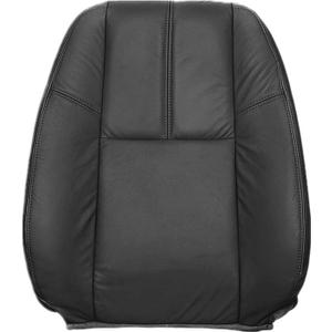 SecosAutoparts Front Driver or Passenger Top Lean Back Black Leather Seat Cover Compatible with Chevy Silverado Avalanche Tahoe Suburban GMC Sierra Yukon 2007 2008 2009 2010 2011 2012 2013 014