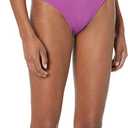 Amazon Essentials Women's High Waist High Leg Bikini Bottom (Medium, Violet)