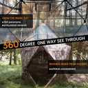 Hunting Blind - 2-3 Person & 3-4 Person 360/270 See Through Ground Blinds for Hunting Deer and Turkey, Pop Up Deer Blind with Single Door/Dual Doors, Portable Carry Bag and Quiet Fast, 2-3 person 360 with Diamond-shaped door