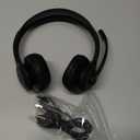 JIAMQISHI Wireless Headset with Mic for Work, Bluetooth V5.2 Headphones with AI Noise Cancelling Microphone, USB Dongle, Clear Calls & Mic Mute, for Laptop, PC, iPhone & Android Phones (Black)