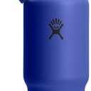 Hydro Flask Travel Water Bottle - Insulated Stainless Steel - Wide Straw Lid, Non Spill, Leakproof in 32 Oz Capri Blue