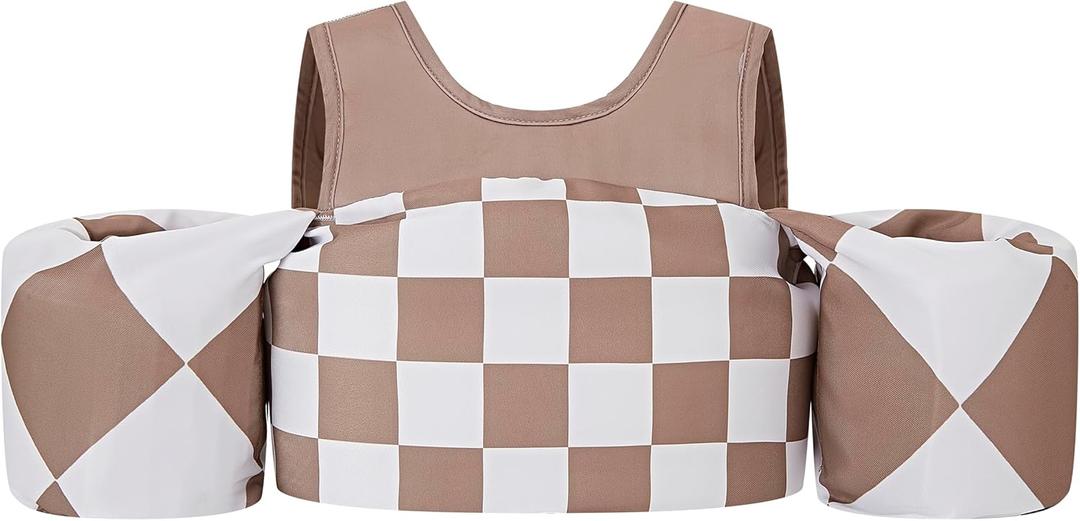 KIDSco Swim Vest for Kids 30-50 lbs. A Puddle Jumper Swimming Float Aid with Shoulder Straps and Arm Water Wings. for Boys and Girls Aged 2-6