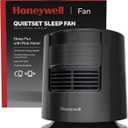 Honeywell QuietSet™ Personal Sleep Fan Noise Machine with Pink Noise, 3 Speeds, Adjustable Head, Nightstand and Bedside Fan, Black, HTF300B, Medium