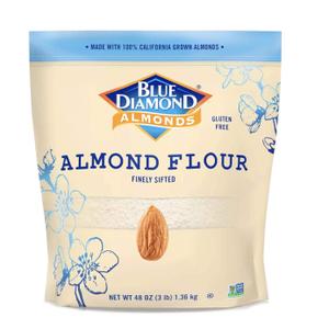 Blue Diamond Almonds Almond Flour, Gluten Free, Blanched, Finely Sifted, 48 oz (3Lb)