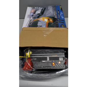 Slot Car Race Track Set, 19ft Electric Track with LED Lights and 4 Slot Cars, 2 Hand Controllers and Racing Game Lap Counters, Set Features Loop, Turns, and Crossover for Boys Age 612