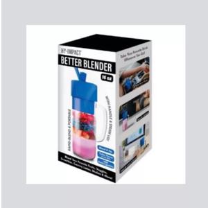 Hy-Impact Better Blender 16 Oz Cordless USB Rechargeable Turbo Power. New