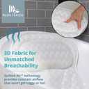 Bath Pillow Bathtub Pillow Back Neck Support Pillow, Spa Cushion for Tub, Relaxing Headrest Bath Pillow, Portable Washable Bathtub Accessories with 3D Air Mesh Thick Soft Bath Pillow (Deluxe)