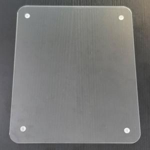 Computer Office Waterproof Durable Gaming Non-Slip Transparent Hard Ultra-Smooth Square Glass Mouse Pad (11.8L x 9.8W inches)