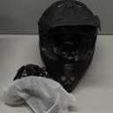 OUMURS Adult ATV Dirt Bike Helmet with Goggles Gloves & Mask Quick Release Buckle Adjustable Sun Visor Motorcycle Adult Helmet Off-Road Motocross Downhill Moped MX for Unisex-Adult (Large, Matte Black)