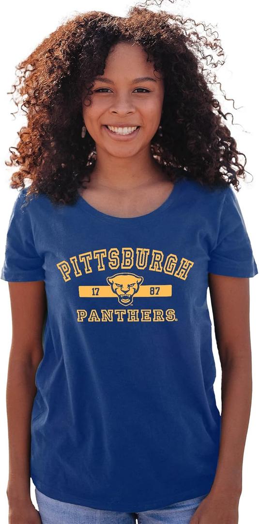 Blue 84 NCAA Womens NCAA Officially Licensed T-Shirt Athletic Team Color (Medium)