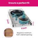 HOLDN’ STORAGE Pull Out Cabinet Organizer, Heavy Duty Caddy -11”W x 21”D - Requires At Least 12-1/4” Cabinet Opening, Steel Metal Cabinet Drawers Slide Out, Chrome