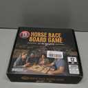 Horse Racing Board Game - Large 22 Inches Folding Horse Race Game Board Adult - Exciting Family Racing Set with Built-in Storage for Premium Chips, 2 Sets of Cards, 2 Dice, and 11 Metal Derby Tokens