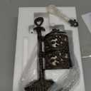 Cream Ceramic and Acanthus Leaf Spice Cellar With Spoon