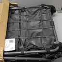 REDCAMP Folding Dog Wagon Cart with Extendable Rear End Heavy Duty, 220L Large Collapsible Utility Cart Dog Stroller with Tailgate for Sports Shopping Pet, Black