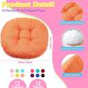 Fumete 12 Pcs 16 Inch Round Floor Cushions for Kids and Toddlers, Flexible Seating Classroom Furniture Floor Pillow for Home, Daycare, Preschool, Yoga and Meditation (Elegant), 16 x 16 x 3.6 inches
