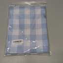 Checkered Tablecloth Rectangle Gingham Table Cloths Waterproof Wrinkle Free Buffalo Plaid Table Covers Washable for Dining, Parties & Outdoor Picnic(Light Blue,52"70")