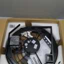 23" Wall Mount Fan with Light,3 CCT, Dimmable,Quiet 6 Speed Wall Mounted Fan with Remote/App Control, Timer, 360 Adjustable Tilt Plug in Wall Fan for Garage,Patio,Tool Room,Home (Black)