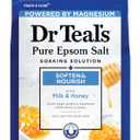 Dr. Teal's Epsom Salt Soaking Solution, Soften & Nourish with Milk and Honey, 48 Oz (48 Ounce (Pack of 1)