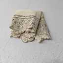 LeLehome 15 Inch X 58 Inch Classic Table Runner, Flowers Embroidery Satin Floral Dresser Scarf Beige Party Home Kitchen Dining Decor Tapestry - Brown Flower