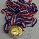 Abaokai 12 Pieces Soccer Medals for Awards for Kids and Adults, Gold Award Medals Set - Metal Olympic Style for Kids Sports Soccer Games and Prizes Awards, Party Favors, 2 Inches