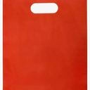 Merchandise Bags Red Color 100 Count 9"x12" Size 1.5Mil Thick with Handles